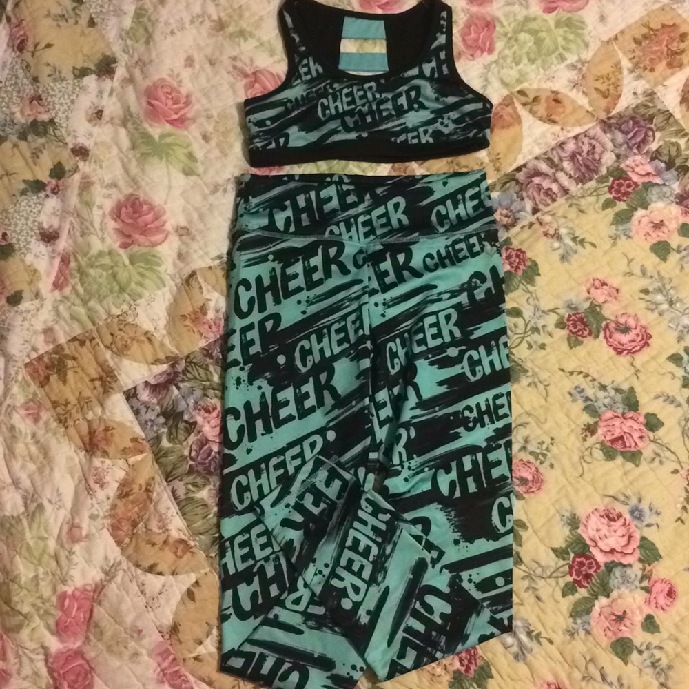 Cheer workout bra and legging set